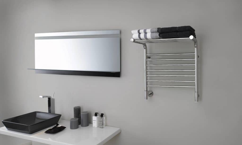 Jeeves Heated Towel Rail | Electric Towel Warmer | Towel rail in bathroom | Tangent M | towel rail Australia | M62SPR | Liquid filled towel rail