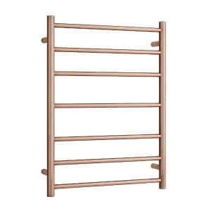 Thermorail SR44MRG Polished Rose Gold Straight Round Ladder Heated Towel Rail