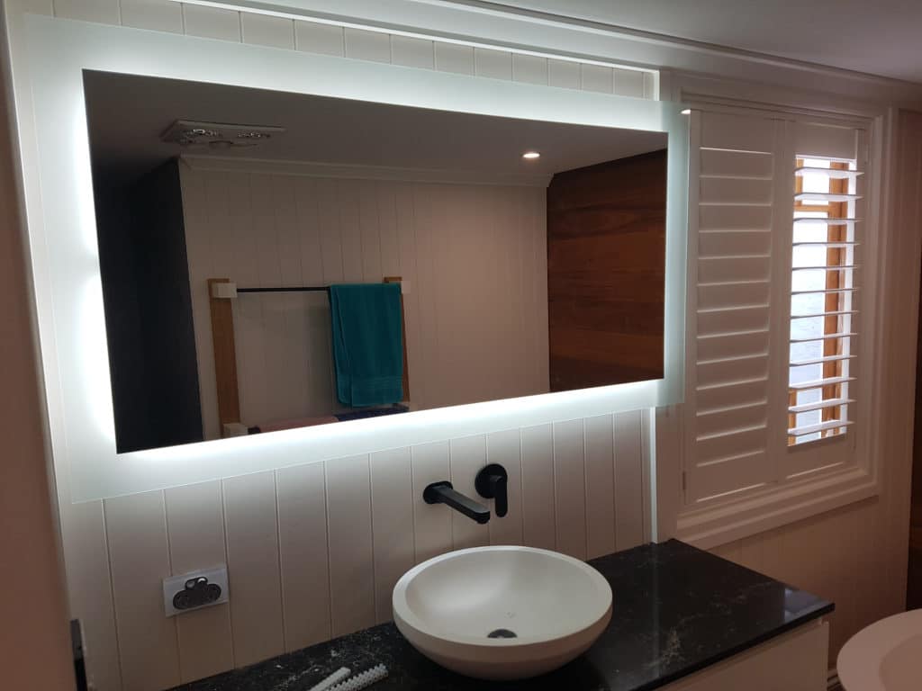 Ablaze Backlit Mirror | bathroom mirror with lights | illuminated mirror | LED mirror | mirror with lights Australia